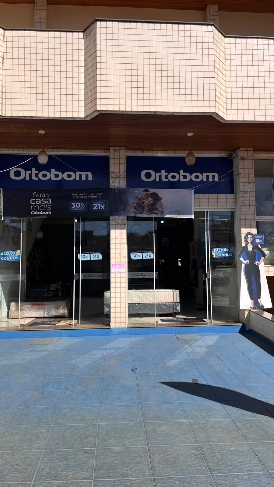 Fachada da loja Ortobom São Gotardo