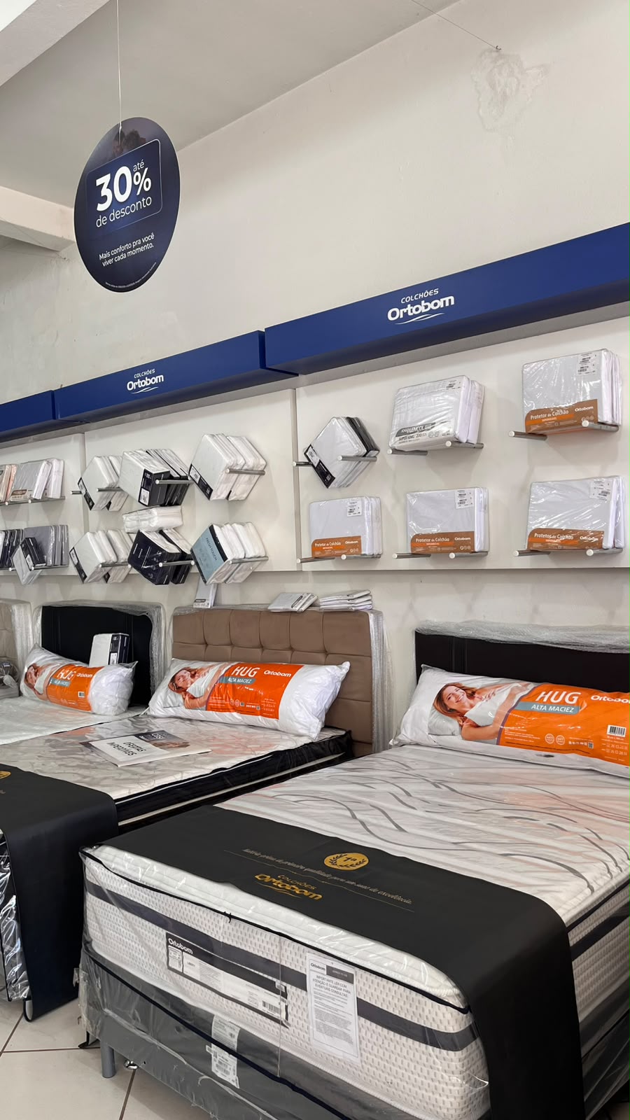 Showroom da loja Ortobom São Gotardo